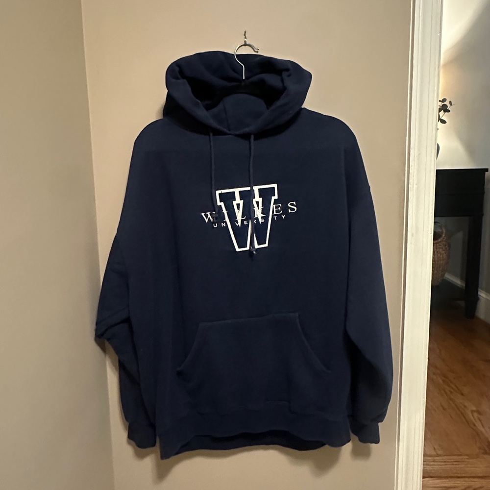 Unisex Wilkes University Navy Blue Hoodie